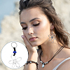 16Pcs 8 Styles Tibetan Style Alloy Flower Pendants FIND-GA0007-06-5
