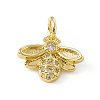 Brass Micro Pave Cubic Zirconia Charms ZIRC-F132-40G-1