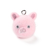 Flocking Resin Cute Pendants RESI-A040-01A-1