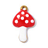 304 Stainless Steel Enamel Pendants STAS-OY017-35G-3