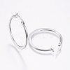 Tarnish Resistant 304 Stainless Steel Hoop Earrings LS-EJEW-F105-21P-2