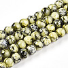 Baking Paint Glass Beads Strands DGLA-N003-6mm-A04-1