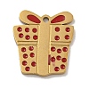 Christmas Theme 304 Stainless Steel Enamel Charms STAS-Z093-02C-1