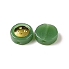 Transparent Spray Painted Glass Beads GLAA-I050-15F-3