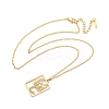 304 Stainless Steel Necklace NJEW-D330-01G-08-2