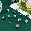 DICOSMETI 36Pcs 6 Styles 304 Stainless Steel European Beads STAS-DC0017-26-4