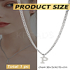 1Pc 304 Stainless Steel Letter Pendant Necklaces NJEW-LP0001-33P-P-2
