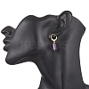 3 Pairs 304 Stainless Steel Natural Mixed Stone Leverback Earrings EJEW-JE06527-02-2