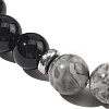 Natural Map Stone & Glass Round Bead Stretch Bracelets WG6A8BD-08-3
