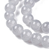 Baking Paint Imitation Jade Glass Round Bead Strands X1-DGLA-Q021-8mm-43-3