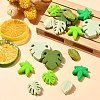 16Pcs 8 Style Leaf Silicone Beads SIL-CJ0001-73-5