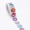 Flat Round Paper Thank You Stickers LS-DIY-C042-15-4