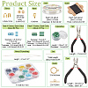 DIY Tile Bracelet Necklace Making Kit DIY-NB0007-98-3