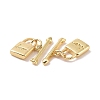 Rack Plating Brass Toggle Clasps ZIRC-C042-12G-3