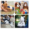 DIY Plush Chenille Stick with Plastic Craft Eyes & Noses Sets DIY-WH0170-45-7