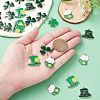 35Pcs 7 Styles Saint Patrick's Day Alloy Enamel Pendants ENAM-CJ0005-45-4