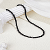 1Pc Faceted Rondelle Glass Beaded Necklaces for Women NJEW-LP0007-05A-3