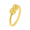 Hollow Round Brass Open Cuff Bangles BJEW-Z074-04G-1