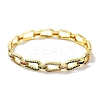 Brass Micro Pave Cubic Zirconia Hinged Bangles BJEW-Z061-01A-2