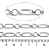 Rack Plating Brass Oval Link Chains CHC-G023-07P-3