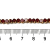 Electroplate Glass Beads Strands EGLA-P061-01A-02-4
