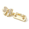 Rack Plating Brass Pave Cubic Zirconia Slide Charms KK-G464-05LG-3
