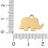 Ion Plating(IP) 304 Stainless Steel Enamel Charms FIND-Q111-02G-07-3
