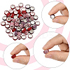 120Pcs 3 Colors Polymer Clay Rhinestone European Large Hole Beads with Silver Color Plated Brass Cores FPDL-LT0001-01B-4