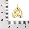 Rack Plating Brass Balloon Letter Pendants KK-C050-01G-A-3