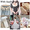 3 Yards 3 Styles  Polyester Pleated Lace Ribbons OCOR-ME0001-24-5