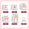 50Pcs Bowknot Alloy Enamel Pendants ENAM-SC0007-10-2