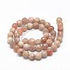 Natural Sunstone Beads Strands G-R447-6mm-02-2