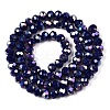 Electroplate Glass Beads Strands EGLA-A044-P6mm-B07-3
