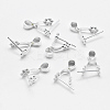Anti-Tarnish Rhodium Plated 925 Sterling Silver Pendant Bails STER-E050-09P-1