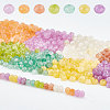 480Pcs 8 Colors Dyed Natural Malaysia Jade Rondelle Beads Strands G-NB0002-88-4