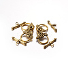 Tibetan Style Toggle Clasps X-GLF0026Y-3