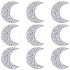Resin Rhinestone Hotfix Rhinestone Iron on/Sew on Cloth Patches DIY-WH20063-030E-1