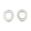 Tarnish Resistant 304 Stainless Steel Letter Charms STAS-O072-O-1