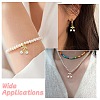 6Pcs 2 Colors Brass Micro Pave Clear Cubic Zirconia Pendants KK-CJ0003-19-7
