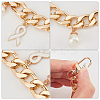 2Pcs Aluminum Curb Chain Bag Straps AJEW-PH0018-07B-4