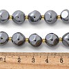 Terahertz Stone Round Beads Strands G-R002-01B-3