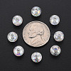 Transparent Crackle Acrylic Beads MACR-S373-66-L06-4