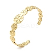 Ion Plating(IP) 304 Stainless Steel Round Open Cuff Bangles BJEW-L682-018G-3