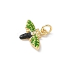 Insect Themes Brass Enamel Pendants KK-B155-01A-02G-2