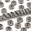 Brass Rhinestone Spacer Beads X-RB-A014-Z8mm-01B-NF-1