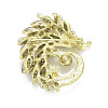 Rhinestone Hedgehog Badge LS-JEWB-E013-02G-01-2