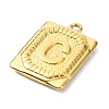 Ion Plating(IP) 304 Stainless Steel Pendants STAS-U033-01G-C-2