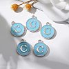 Platinum Plated Alloy Enamel Charms LS-X-ENAM-S118-04C-P-5