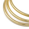 3Pcs Vacuum Plating PVD Vacuum Plating 201 Stainless Steel Bangles Sets for Women BJEW-F476-05G-2