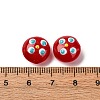 Transparent Glass Enamel Beads LAMP-S079-01H-3